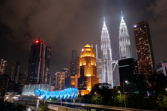 Kuala Lumpur Nightscape Skyline
