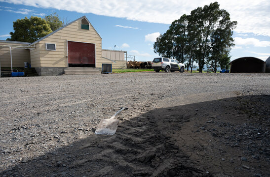 Gravel Farmyard and Tanker Track