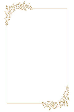 frame made of golden wheat