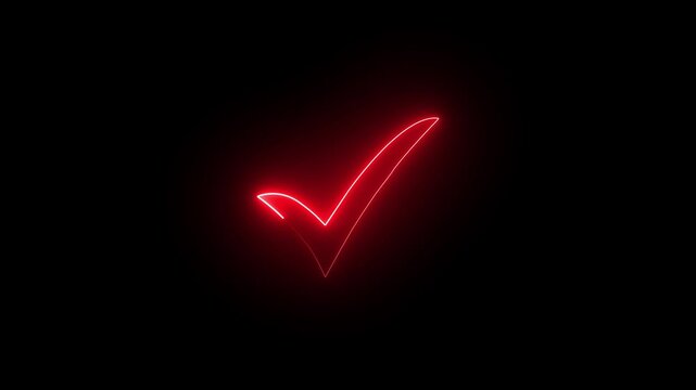  Check mark icon 4k animation, approved tick mark, yes check mark symbol. Right mark symbol, voting, scar, approved check mark animation.