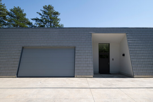 garage and door