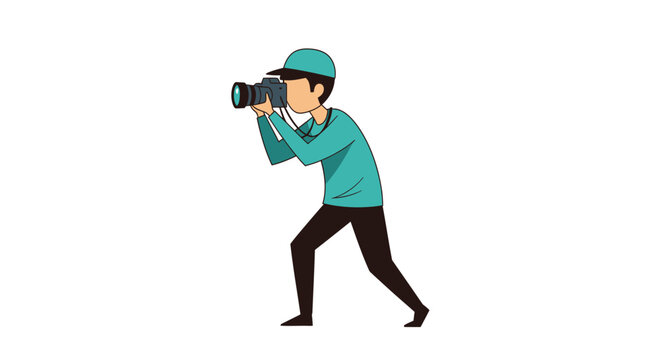 A person taking a photo with a camera.