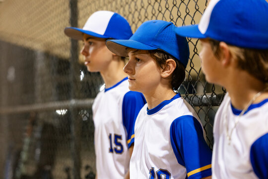 Reserve baseball team watching their teammates train