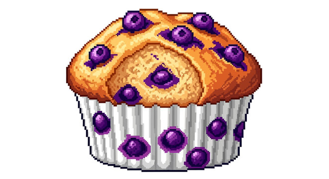 Delicious Blueberry Muffin Baked Freshly Homemade Treat.
