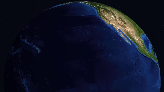 Satellite Zoom Animation From Space To New Delhi India At Night