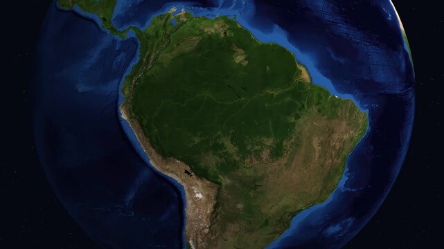 Earth Zoom Animation to Honiara Solomon Islands and Papua New Guinea