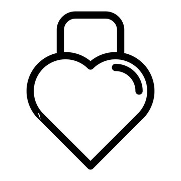 heart lock icon