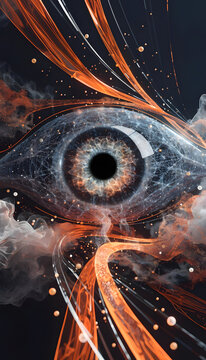 close up of an abstract eye background