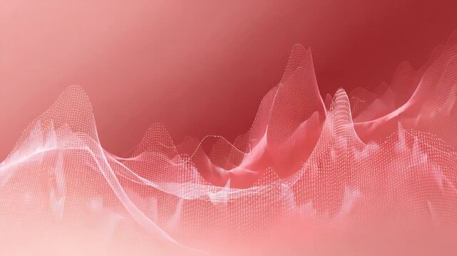 Ethereal Crimson Wave: An abstract image of delicate, luminous waves of white and crimson hues, evoking a sense of fluidity and elegance.