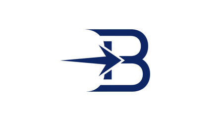 Abstract letter b with arrow design for branding and business concepts © ikk