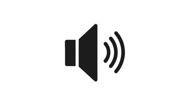 speaker icon isolated on white
