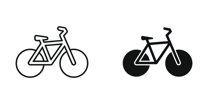 Comparison of a traditional bicycle and a fixed-gear track bicycle with disc wheels