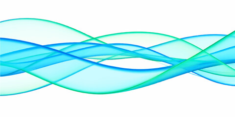 Naklejka premium Abstract blue wave design background with flowing light curves and smooth motion patterns in a modern technology style