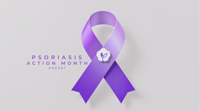 Psoriasis Action Month Concept Image. highlighting chronic skin condition, treatment support, and dermatology care.