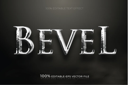 bevel text effect