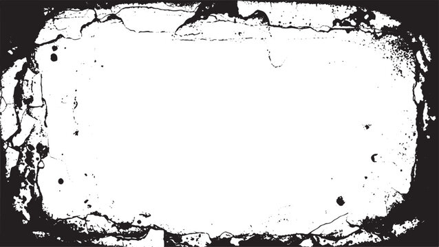 Grunge border template Halftone vector grunge border texture Computer designed grunge border vector desihn on transparent background.
