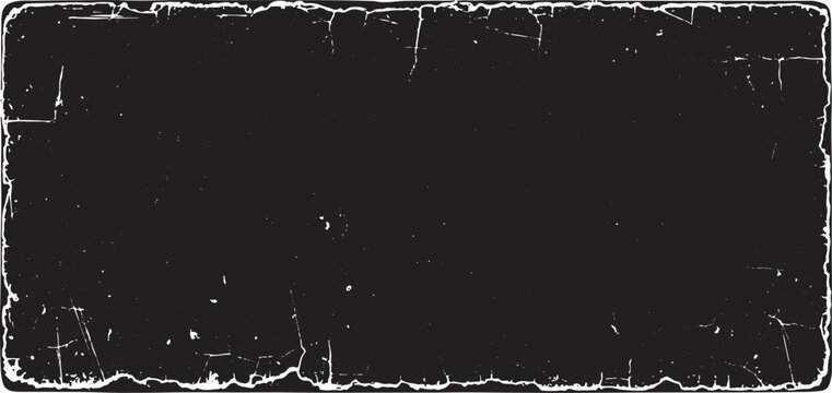 Vintage Distressed overlay Black Rectangle Frame Grunge Texture  vector design 