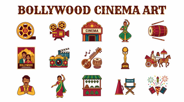 Bollywood Cinema Art Icons: Film, Dance, Music, Awards, Culture
