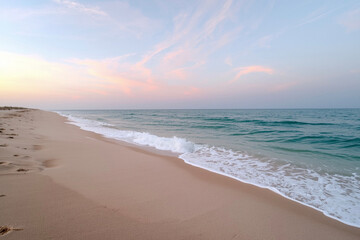 Obraz premium beach view with white sand
