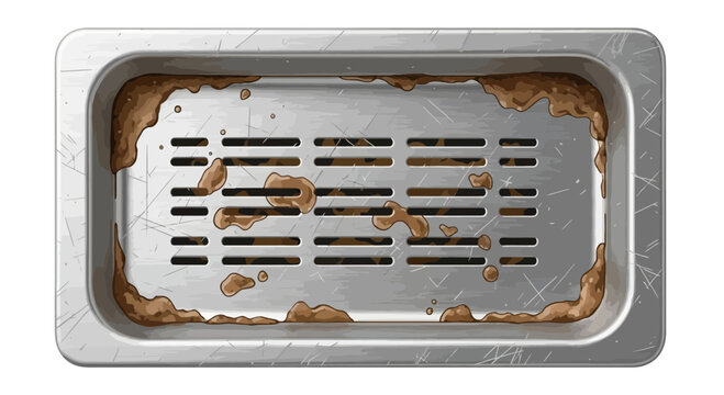 Dirty Sink Drain Grate with Grime and Rust