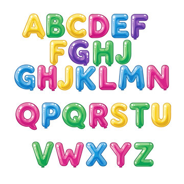 Colorful Plastic Alphabet Letters Isolated 2.
