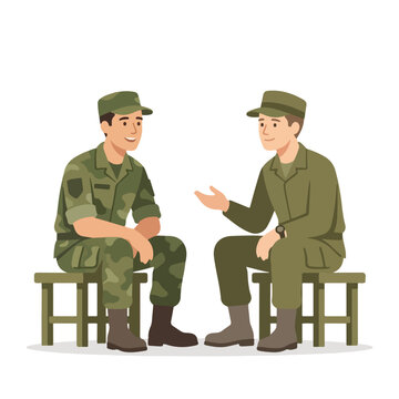 vector 2 soldiers talk amicably after ceasefire 13