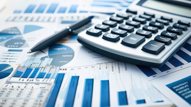 A detailed personal tax report spread out on a desk, with financial documents and a calculator. --ar 16:9 --v 6 Job ID: 6fafab08-28ba-4234-955b-14acb2110ca9
