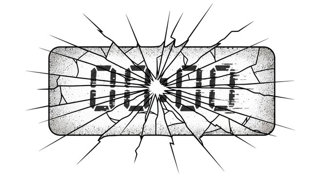 Broken Digital Clock Display