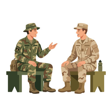 vector 2 soldiers talk amicably after ceasefire 1