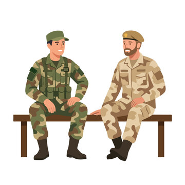 vector 2 soldiers talk amicably after ceasefire 11