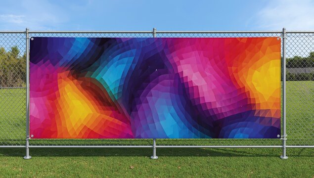 Oversized print with edging