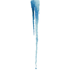 Fototapeta premium Close up of a single icicle.