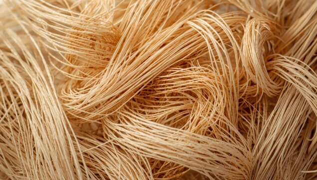 Macro view from above of psyllium fiber.