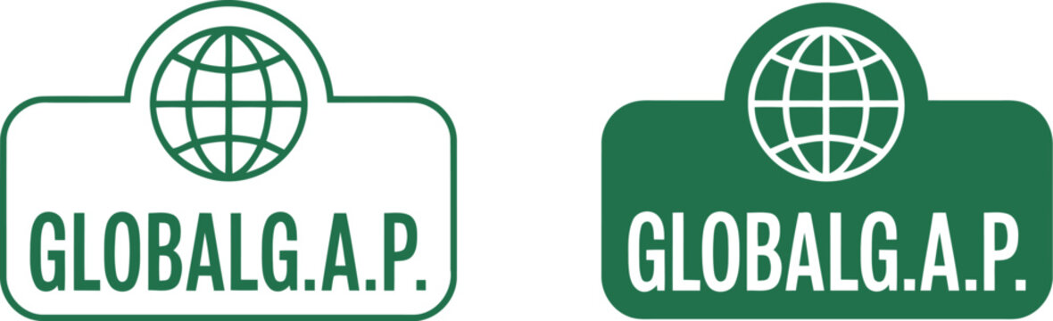 GLOBALG.A.P. certification logo icons for sustainable agriculture and food safety compliance