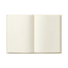 Fototapeta premium open blank hardcover book isolated on transparent background