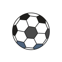 Fototapeta premium Classic Soccer Ball on White Background