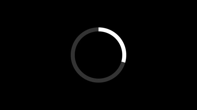 animation circle loading on white background video 4k resolution