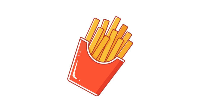 French Fries in Red Box.