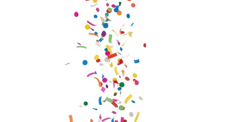 Obraz premium confetti isolated dynamic falling motion clean background