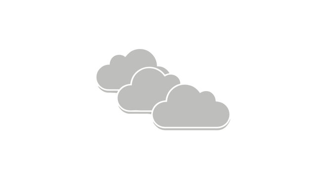Gray clouds in the sky.