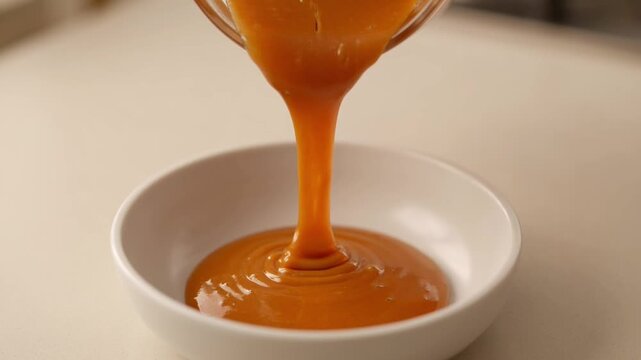 honey dripping from a wooden spoon