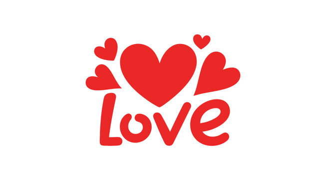 Hearts and Love Text