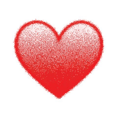 Fototapeta premium Red heart, heart shape, love symbol, romantic icon, valentine's day