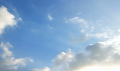 Obraz premium Natural day evening cloud blue sunlight after rain