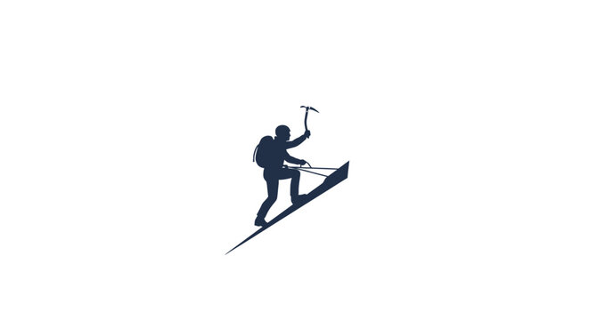 Man skiing down snowy slope.