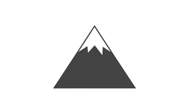 Mountain Icon Graphic Design.