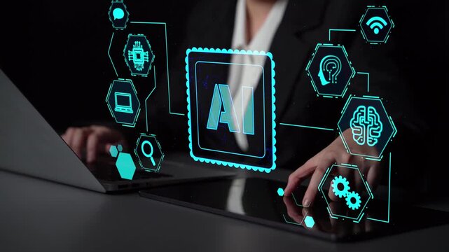 AI Assistant Brain Processor with LLM Technology, Big Data, Machine Learning, Generative AI for Business Support, Future Agentic AI Technology and Artificial Intelligence Prompt Engineering. Thunk