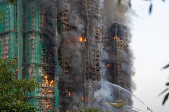 2025 Nov 26,Hong Kong. The worst fire in Hong Kong in decades was at the Wang Fuk Court residential estate in Tai Po district in Hong Kong