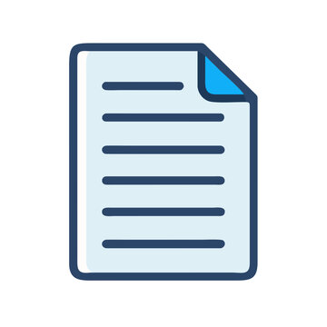 Stylized document icon with curled corner representing file or data management