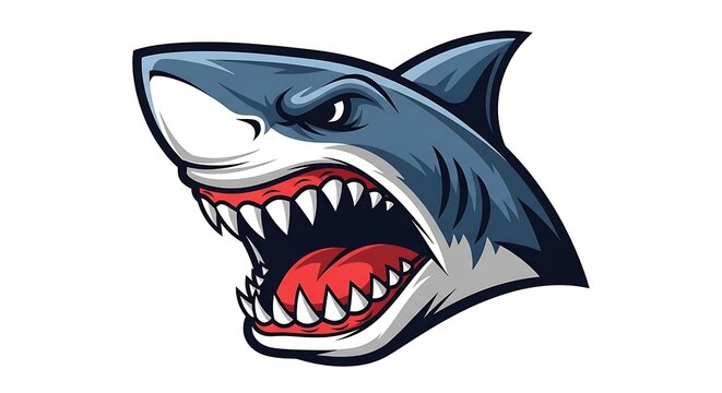 Cartoon shark illustration